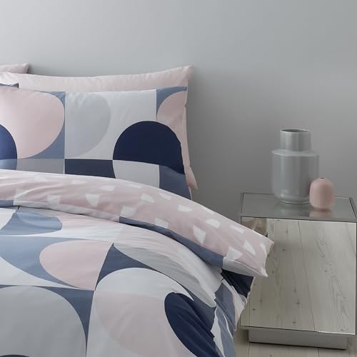 Catherine Lansfield Sirkel Geo Bettbezug-Set 155 x 220 + 80 x 80 (Paar) von Catherine Lansfield