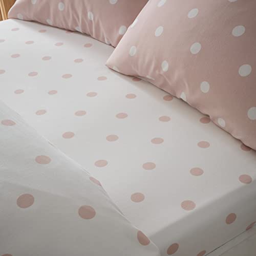 Catherine Lansfield Spannbettlaken für Schlafzimmer, gepunktet, 30 m tief, Rosa Catherine Lansfield Spannbettlaken für Schlafzimmer, gepunktet, 30 m tief, Rosa von Catherine Lansfield