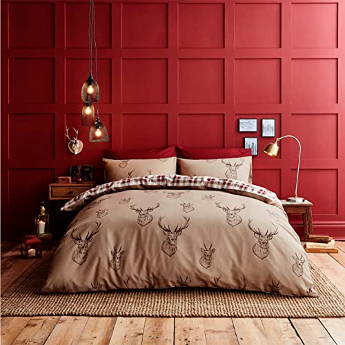 Catherine Lansfield Stag 200 x 200 cm Duvet Cover and 2 80 x 80 cm Pillowcase Multi von Catherine Lansfield