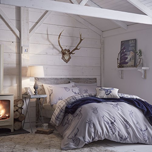 Catherine Lansfield Stags Navy Bettbezug-Set für Einzelbett von Catherine Lansfield