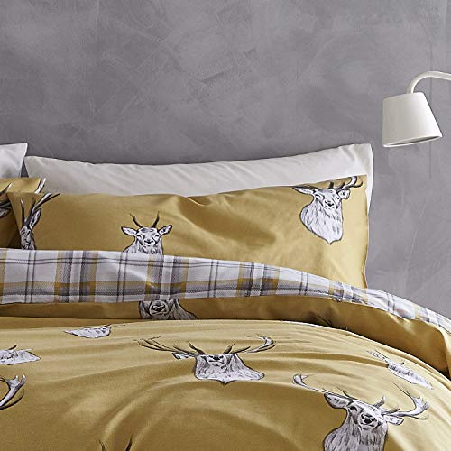 Catherine Lansfield Stags Ochre Bettbezug 2(40X80) von Catherine Lansfield