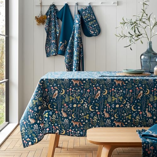 Catherine Lansfield Tischdecke Enchanted Twilight, Baumwolle, 137 x 178 cm, Marineblau von Catherine Lansfield