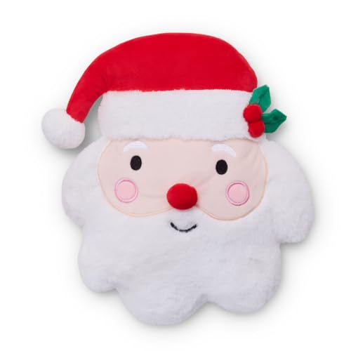 Catherine Lansfield Weihnachtskissen, Weihnachtsmann, 3D-Form, Weiß von Catherine Lansfield