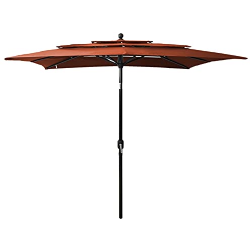 5 m ALU Sonnenschirm 500 cm Sonnenschutz Marktschirm Strandschirm Schirmständer 