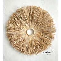Juju-Hut Durchbohrt Schillernder Bast Solar 30 cm von CathieFERRARI