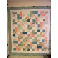 Quilt, Handgemachte Mittsommer Wiese Mit Schmetterlingen Und Blumen Quilt 79 "x 88" von Cathithesewingaddict