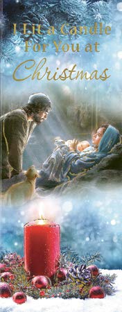 Catholic Gift Shop Ltd Weihnachtskarte mit der Aufschrift „I Lit A Candle For You at Christmas and Lourdes“ von Catholic Gift Shop Ltd
