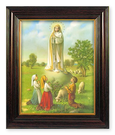 Our Lady of Fatima gerahmtes Bild und Lourdes Gebet Karte von Catholic Gift Shop Ltd