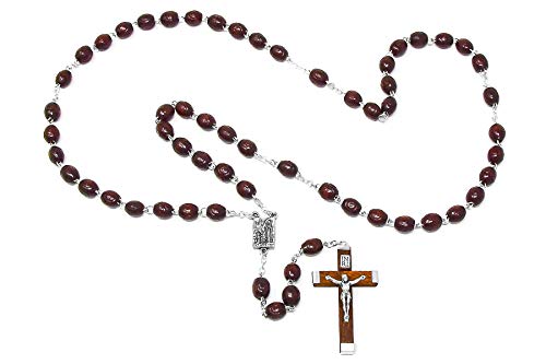 Rosenkranz aus LOURDES " heilige Bernadett" Handgefertigt - Holz Rosenkranz von Catholic Gift Shop Ltd