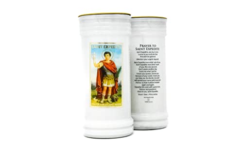 Saint Expedite Stumpenkerze von Catholic Gift Shop Ltd