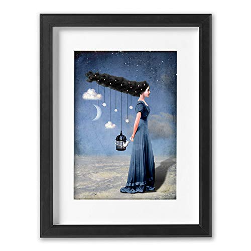 Cathrin Welz-Stein Hochwertiger Kunstdruck Poster Print – Liberty - Künstlerin A3 – 297mm x 420mm Badezimmer Deko Bilder Wohnzimmer Poster & Kunstdrucke | Lieferung ohne Rahmen von Cathrin Welz-Stein