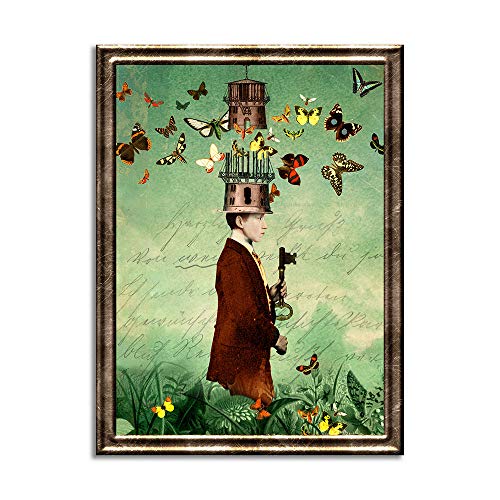 Cathrin Welz-Stein Hochwertiger Kunstdruck Poster Print – Mind - Künstlerin A4-210mm x 297mm Badezimmer Deko Bilder Wohnzimmer Poster & Kunstdrucke | Lieferung ohne Rahmen von Cathrin Welz-Stein
