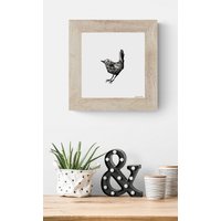 Zaunkönig 3D Zeichnung Schwarz & Weiß Garten Wildtiere Illustration Natur Vogel Liebhaber Geschenk Zaunkönig 3D Zeichnung Schwarz & Weiß Garten Wildtiere Illustration Natur Vogel Liebhaber Geschenk von CathySavelsArt