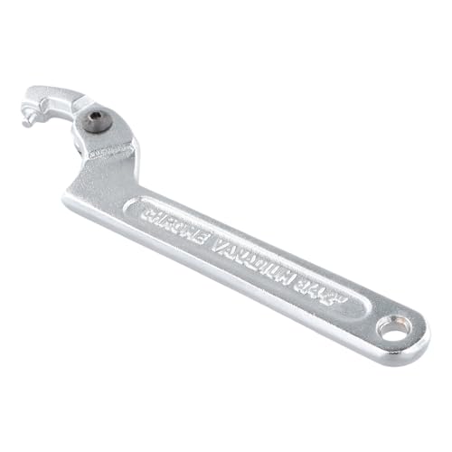 Catime C Hakenschlüssel Verstellbar, Nutmutternschlüssel Chrom-Vanadium, C Schraubenschlüssel, Rollgabelschlüssel Einstellbare für Nutmutter (3/4”-2” (19-51mm) - Runder Kopf) von Catime