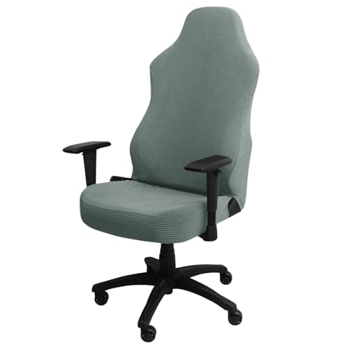 Gaming Stuhl Bezug Dehnbare, Gaming-Stuhlhussen, Gaming Racing Stuhlbezug Abnehmbar Waschbar mit Armlehnenbezug, Dehnbare Ergonomisches Reines Computerstuhl Sessel Sitzbezug, Ohne Stühle (Grün) von Catime