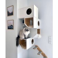 Weißes Modulares Katzenhaus von CatissaCatTrees