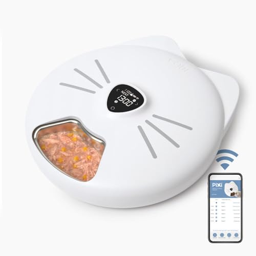 Ca PIXI Intelligenter Futternapf für 6 Portionen mit Edelstahlschale für Katzen Ca PIXI Intelligenter Futternapf für 6 Portionen mit Edelstahlschale für Katzen von Catit