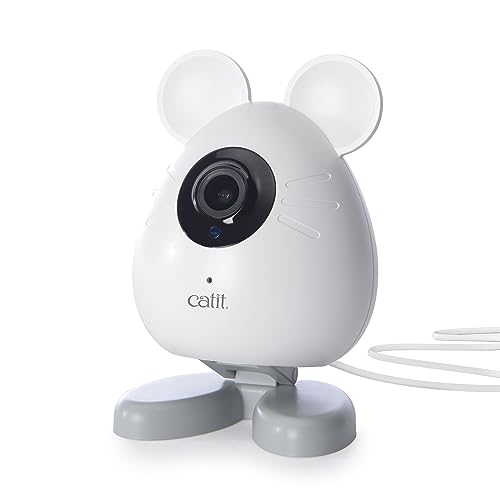 Catit Pixi Smart Mauskamera, Kamera im Maus Design, kostenlose App, Katzenkamera, Haustierkamera von Catit