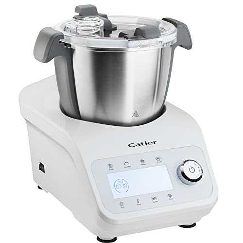 Catler Multifunktions-Kochmaschine mit über 15 Funktionen und Programmen, bis zu 10 Personen, integrierte Waage, Edelstahlschüssel, komplettes Zubehörset, TC 8010 von Catler