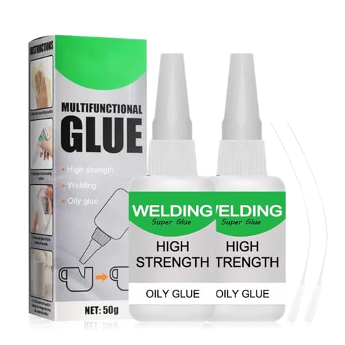 Sekundenkleber Extra Stark, 2025 Neu Alleskleber Schuhkleber Stark Wasserfest Superkleber Kleben Statt bohren Sekundenkleber Mit Aktivator, für Holzleim Kunststoff Metall Keramik Leder (2 Stück) von Catnat
