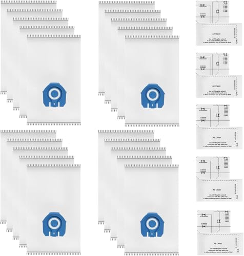 Catoco 20 Staubsaugerbeutel mit 5 Motorschutzfiltern mit Miele Staubsauger S8000- S8999 S8 S5000- S5999 S5 S2000- S2999 S2 S800- S858 S600- S658 von Catoco