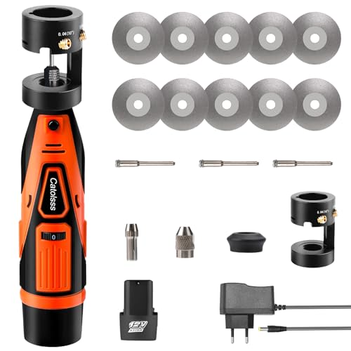 12V Wolfram Elektrodenschärfer-Set für WIG-Schweißen, 4 Größen, 4 Winkel, kabelloser Wolframschleifer zum WIG-Schweißen mit flachem Schleifblock, Trennschlitz, mehreren Winkeln und Versätzen 12V Wolfram Elektrodenschärfer-Set für WIG-Schweißen, 4 Größen, 4 Winkel, kabelloser Wolframschleifer zum WIG-Schweißen mit flachem Schleifblock, Trennschlitz, mehreren Winkeln und Versätzen von Catolsss