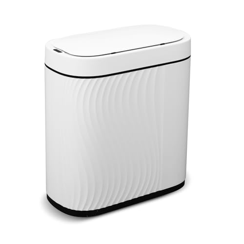 Sensor Mülleimer Weiß 8L,Automatik Touchless Mülleimer mit Smart Sensor für Bad Büro Küche, No Noise Wasserdicht/Geruchsdicht Intelligenter Mülleimer mit Deckel Sensor Mülleimer Weiß 8L,Automatik Touchless Mülleimer mit Smart Sensor für Bad Büro Küche, No Noise Wasserdicht/Geruchsdicht Intelligenter Mülleimer mit Deckel von Catolsss