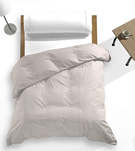 Catotex - Bettwäsche-Set mit Fischgrätenmuster, beidseitig verwendbar, 50 % Baumwolle, 50 % Polyester, für Betten mit 105 cm Leinen, Modell Kobe von Catotex