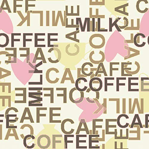 Catral 40020034 Teppich Küche und Flur Kaffee, 50 x 90 cm, braun, pink und gelb von Catral
