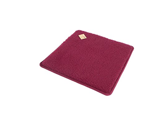 Stuhlkissen 2er Pack Wolle 37 x 40 cm Bordeaux von Cats Collection