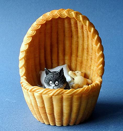 Cats Dubout DUB50 Les Chats de Dubout 'Nid Douillet - Cosy Nest' Sammlerfigur - Katzen - Figurine - Schwarz-Weiß - Braun von Parastone