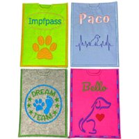 Impfausweis Hülle Für Hunde Aus Filz, Personalisiert, Unikat, Impfpass, Geschenk, Impfausweis, Heimtierausweis, Impfpasshülle von CatsDusShop