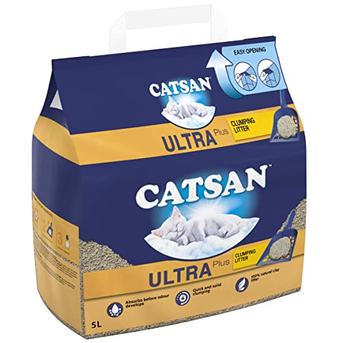 Catsan Klumpstreu, geruchsbeseitigend, extra saugfähig, Packung mit 3 x 5 Liter Catsan Klumpstreu, geruchsbeseitigend, extra saugfähig, Packung mit 3 x 5 Liter von Catsan