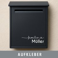Briefkasten Vinyl Aufkleber Personalisiert Name Familie Wunschname Beschriftung von CatsimoDE