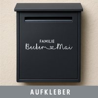 Briefkasten Vinyl Aufkleber Personalisiert Name Familie Wunschname Beschriftung von CatsimoDE