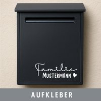 Briefkasten Vinyl Aufkleber Personalisiert Name Familie Wunschname Beschriftung von CatsimoDE