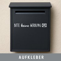 Briefkasten Vinyl Aufkleber "Bitte Keine Werbung" | Haustür von CatsimoDE