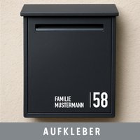 Briefkasten Vinyl Aufkleber Personalisiert Name Familie Wunschname Beschriftung von CatsimoDE