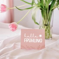 Vinylaufkleber "Hallo Frühling" | Home Dekoration Sticker von CatsimoDE
