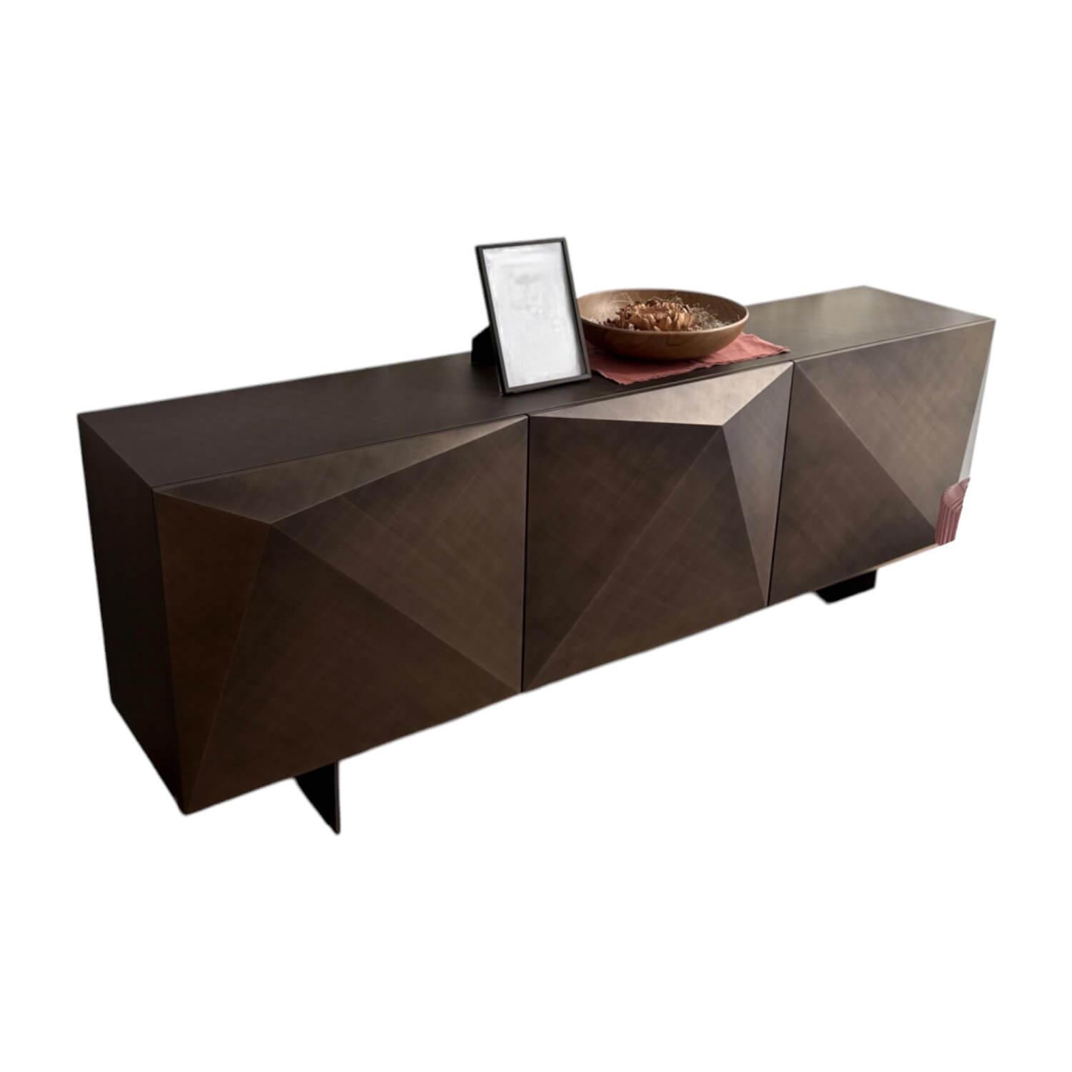 Anrichte Kayak Holz Brushed Bronze Braun Grau Gestell Metall OP69 Matt Graphite ... Anrichte Kayak Holz Brushed Bronze Braun Grau Gestell Metall OP69 Matt Graphite ... von Cattelan Italia