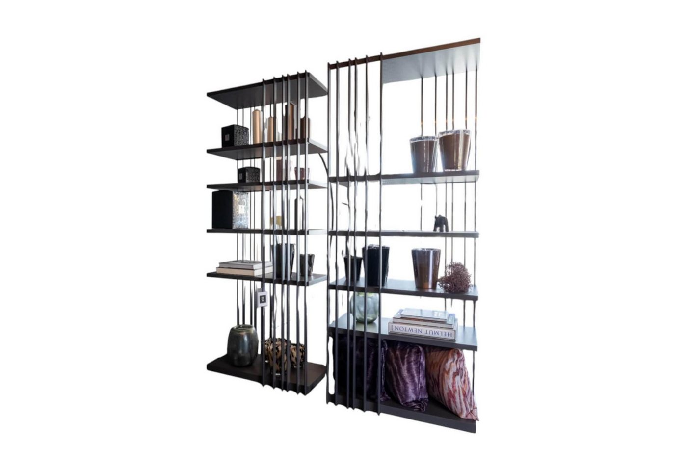 Cattelan Italia Regal 2er-Set Raumteiler Arsenal Version A&B Stahl Graphit Cattelan Italia Regal 2er-Set Raumteiler Arsenal Version A&B Stahl Graphit von Cattelan Italia