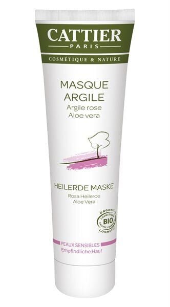 Cattier Rosa Heilerde Maske für empfindliche Haut von Cattier