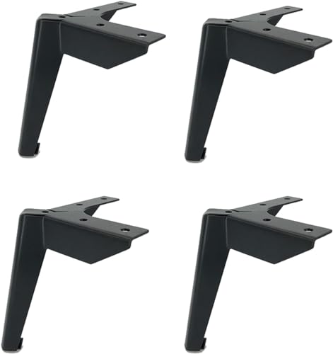 Möbelbeine, Möbelbeine, solide Ersatzfüße (schwarz, 10 cm) von Cattlle