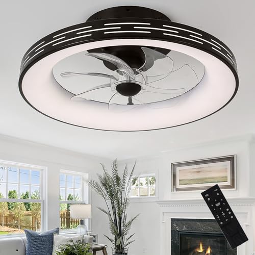 Caufloce LED-deckenventilator Mit Beleuchtung Reversibel 48w, Timer Lampe Mit Deckenventilator Leise 6000k, Dimmbar Küchenlampe Mit Ventilator Modernes Schlafzimmer 46cm Für Wohnzimmer Caufloce LED-deckenventilator Mit Beleuchtung Reversibel 48w, Timer Lampe Mit Deckenventilator Leise 6000k, Dimmbar Küchenlampe Mit Ventilator Modernes Schlafzimmer 46cm Für Wohnzimmer von Caufloce