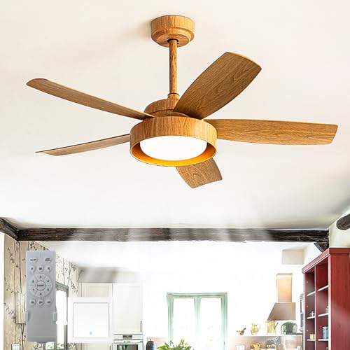 Dimmbarer Deckenventilator Mit Beleuchtung Celing Light with Fan Modernes 6 Gang Deckenleuchte Mit Ventilator Groß Timer Für Schlafzimmer Wohnzimmer Esszimmer-white A||107cm Dimmbarer Deckenventilator Mit Beleuchtung Celing Light with Fan Modernes 6 Gang Deckenleuchte Mit Ventilator Groß Timer Für Schlafzimmer Wohnzimmer Esszimmer-white A||107cm von Caufloce