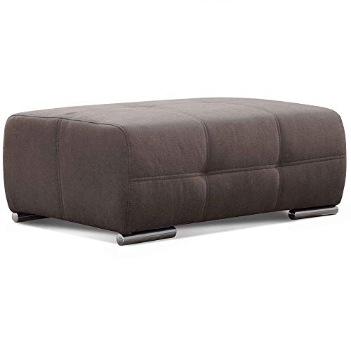 Cavadore Hocker Mistrel, Sitzhocker mit leichter Fleckentfernung dank Soft Clean, geeignet für Haushalte mit Kindern, Haustieren, 109 x 42 x 73, braun von CAVADORE