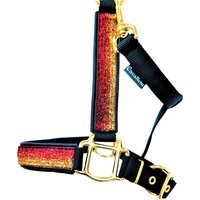 Halfter Pony "Germania" Pesonalisierbar Pferdehalfter Größe Schwarz Rot Gold Pferd Messing Halfter Pony "Germania" Pesonalisierbar Pferdehalfter Größe Schwarz Rot Gold Pferd Messing von Cavalletti4Horses