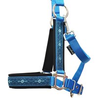 Halfter Vollblut Cob "Aladin" Pferdehalfter Größe Blau Silber Mit Polsterung Softshell Oder Fleece Halfter Vollblut Cob "Aladin" Pferdehalfter Größe Blau Silber Mit Polsterung Softshell Oder Fleece von Cavalletti4Horses