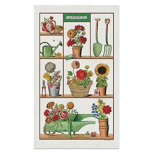 Cavallini Geschirrtuch, Vintage Tea Towels, Geschirrtuch, Garten Gartenarbeit von CAVANILLI & CO.