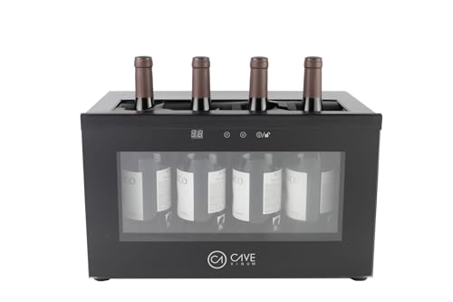 Cavevinum CV-7D Bardisplay für Rotweine, Edelstahl, Schwarz 556x330x261 mm von Cave Vinum